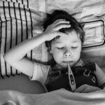 temperature, boy, baby, kids, get sick, bed, bed rest, thermometer, disease, cold, flu, orvi, angina, medicine, be treated, flu, flu, flu, flu, flu